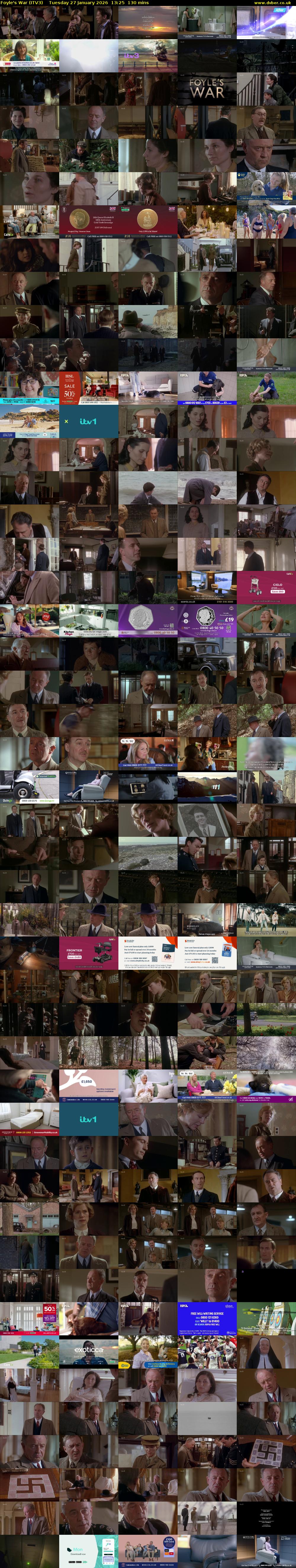 Foyle's War (ITV3) Tuesday 27 January 2026 13:25 - 15:35