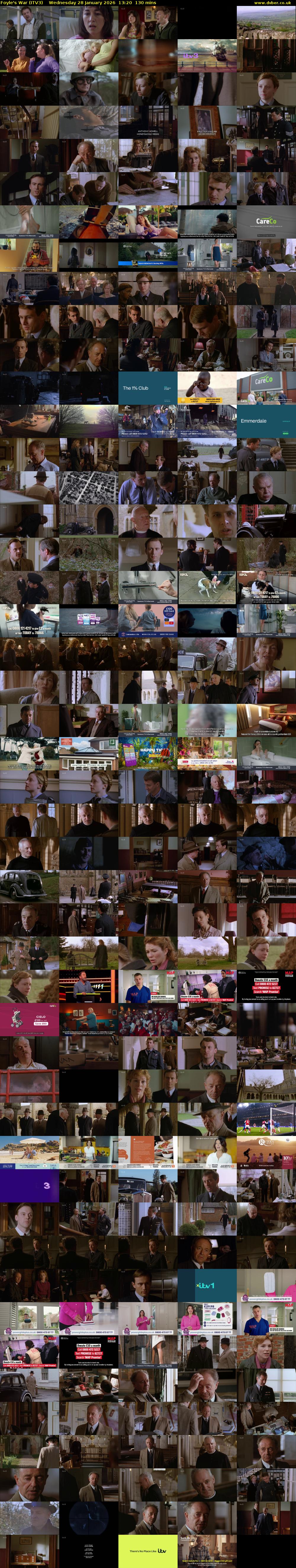 Foyle's War (ITV3) Wednesday 28 January 2026 13:20 - 15:30