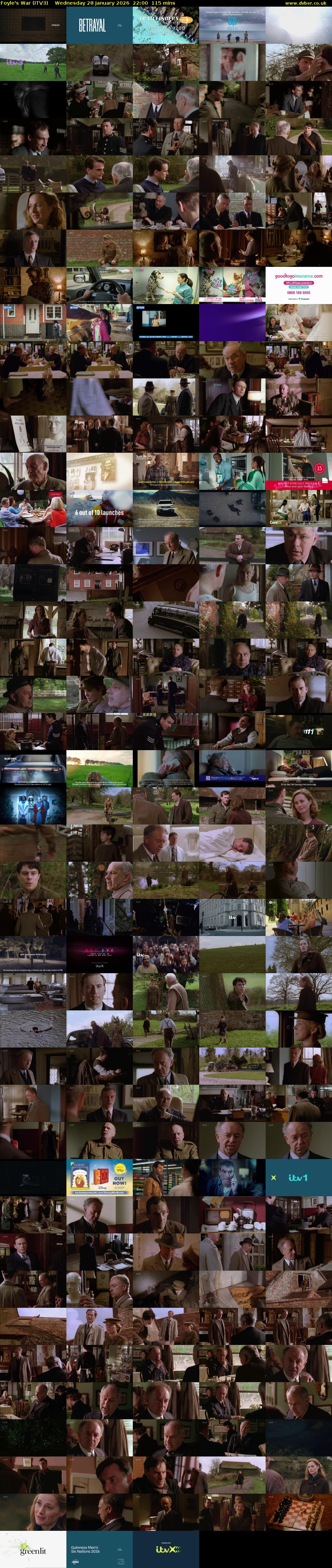 Foyle's War (ITV3) Wednesday 28 January 2026 22:00 - 23:55