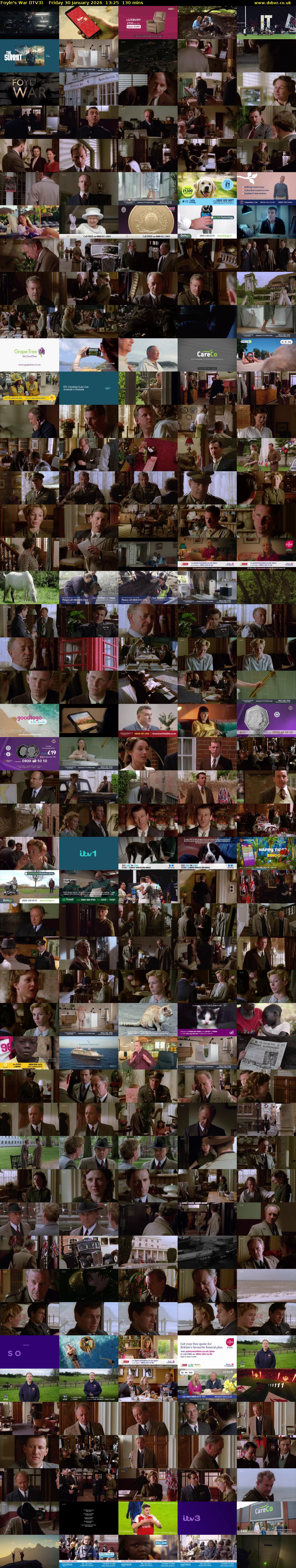 Foyle's War (ITV3) Friday 30 January 2026 13:25 - 15:35