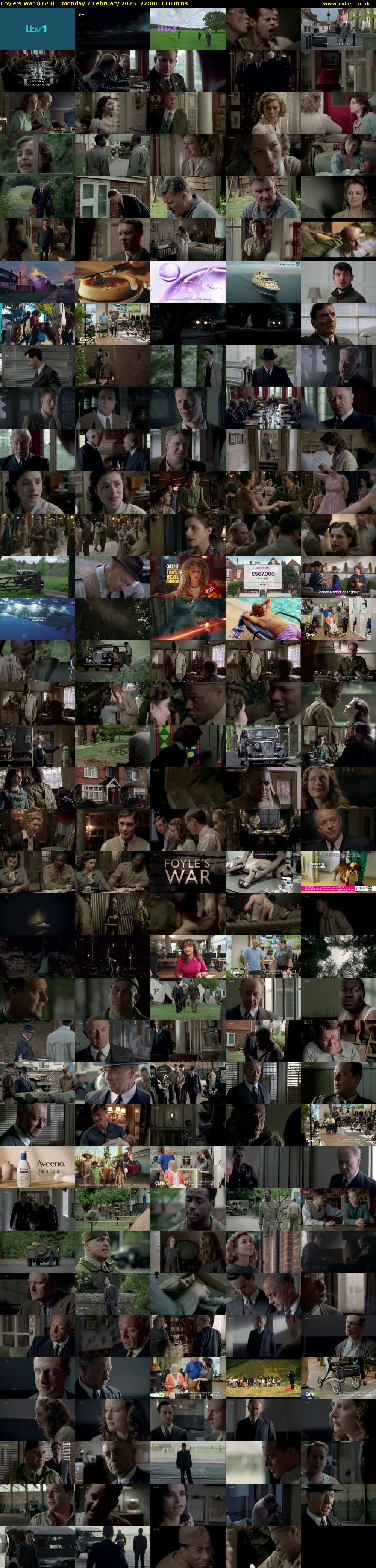 Foyle's War (ITV3) Monday 2 February 2026 22:00 - 23:50