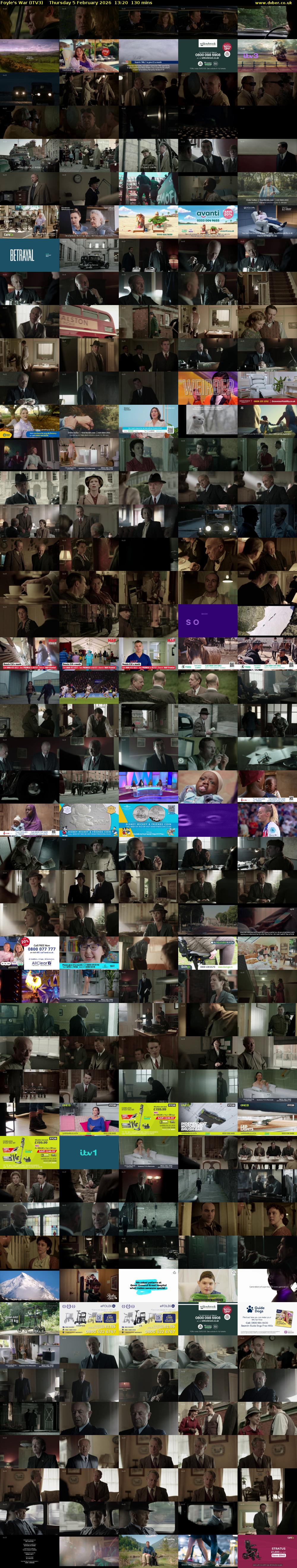 Foyle's War (ITV3) Thursday 5 February 2026 13:20 - 15:30