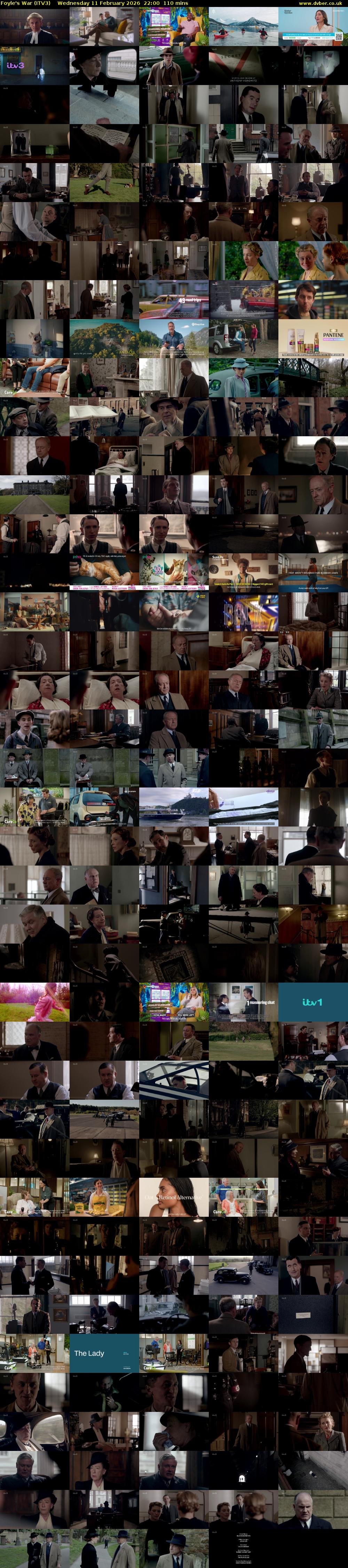 Foyle's War (ITV3) Wednesday 11 February 2026 22:00 - 23:50