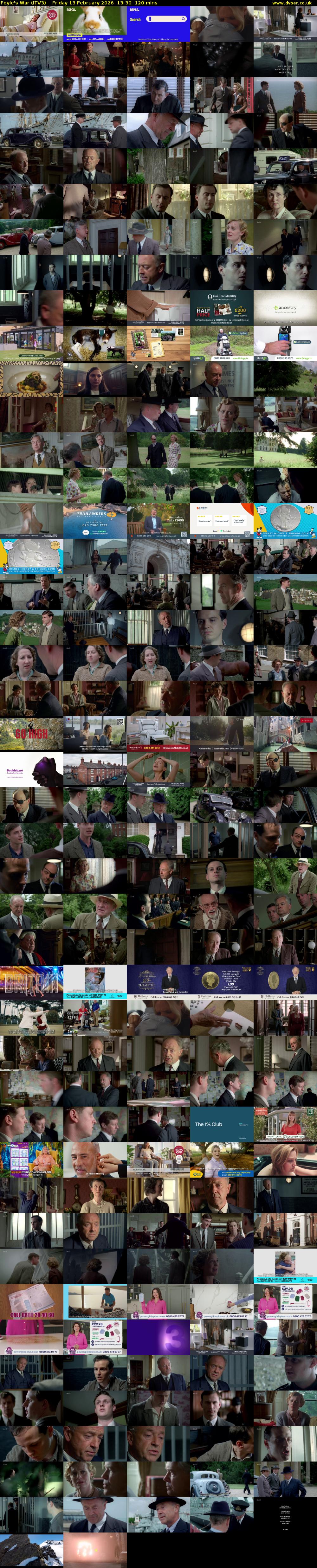 Foyle's War (ITV3) Friday 13 February 2026 13:30 - 15:30