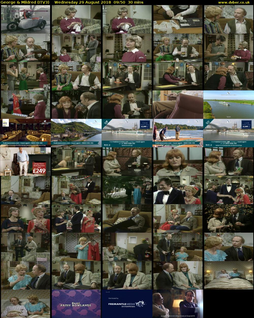 George & Mildred (ITV3) Wednesday 29 August 2018 09:50 - 10:20