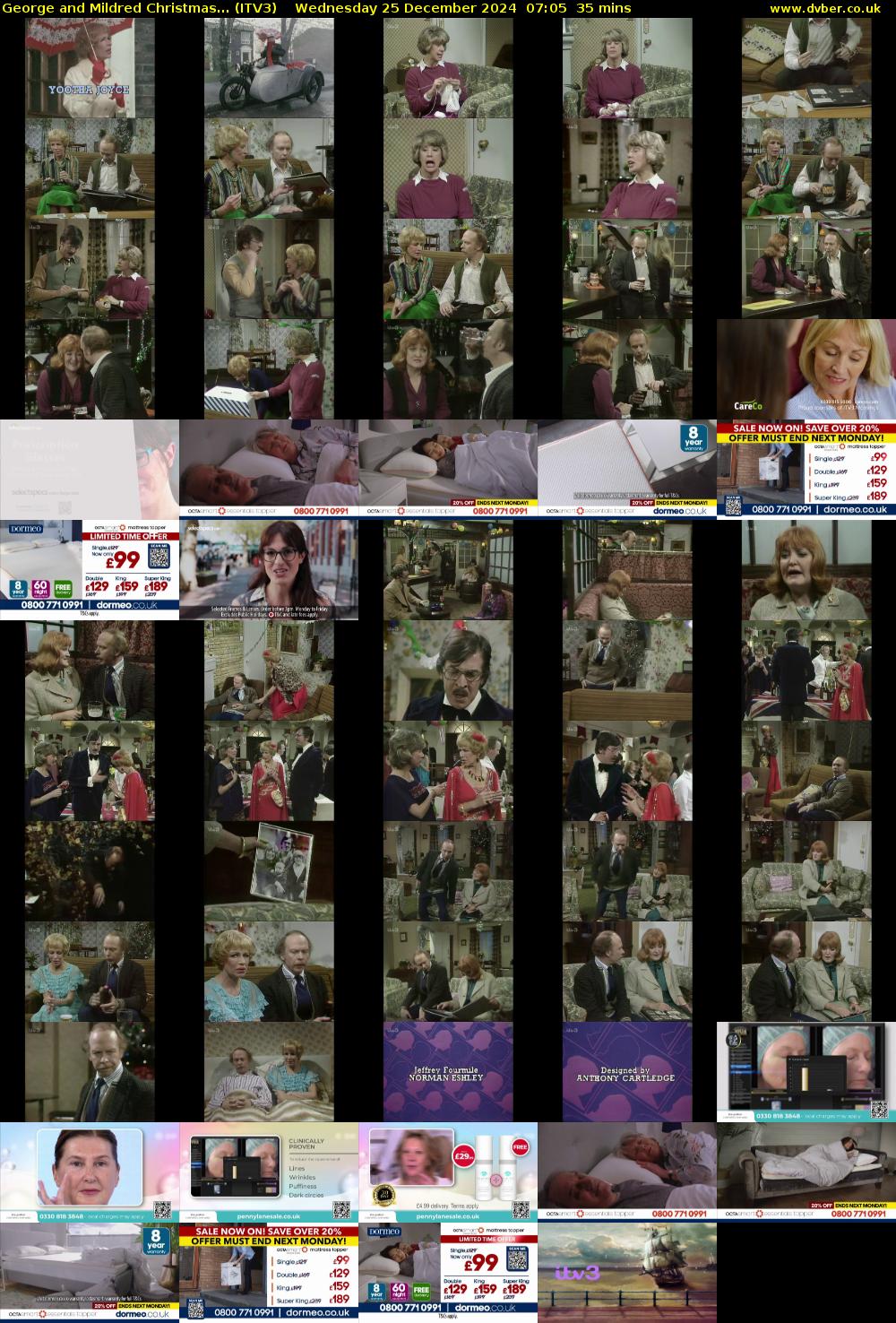 George and Mildred Christmas... (ITV3) Wednesday 25 December 2024 07:05 - 07:40