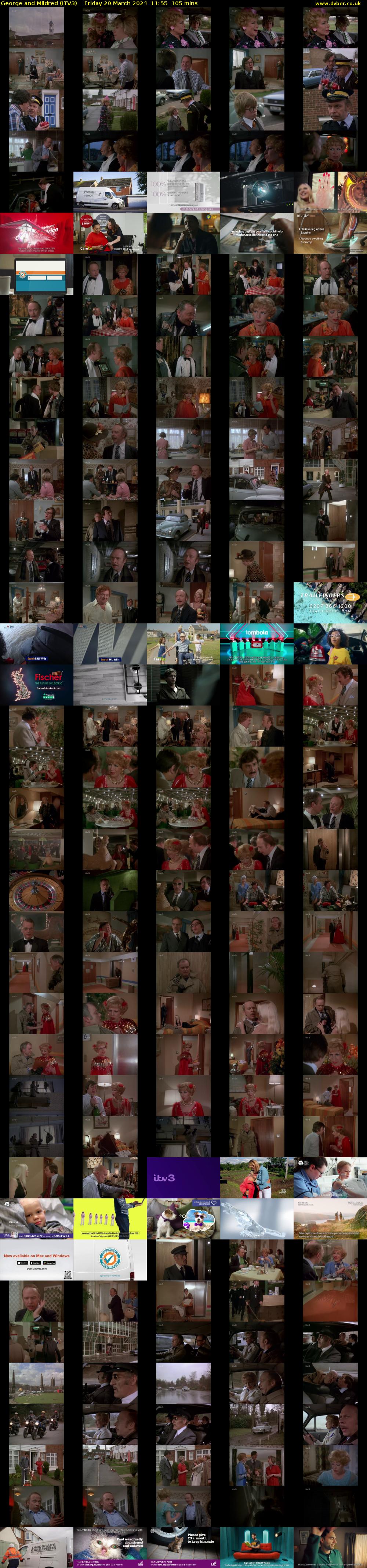 George and Mildred (ITV3) Friday 29 March 2024 11:55 - 13:40
