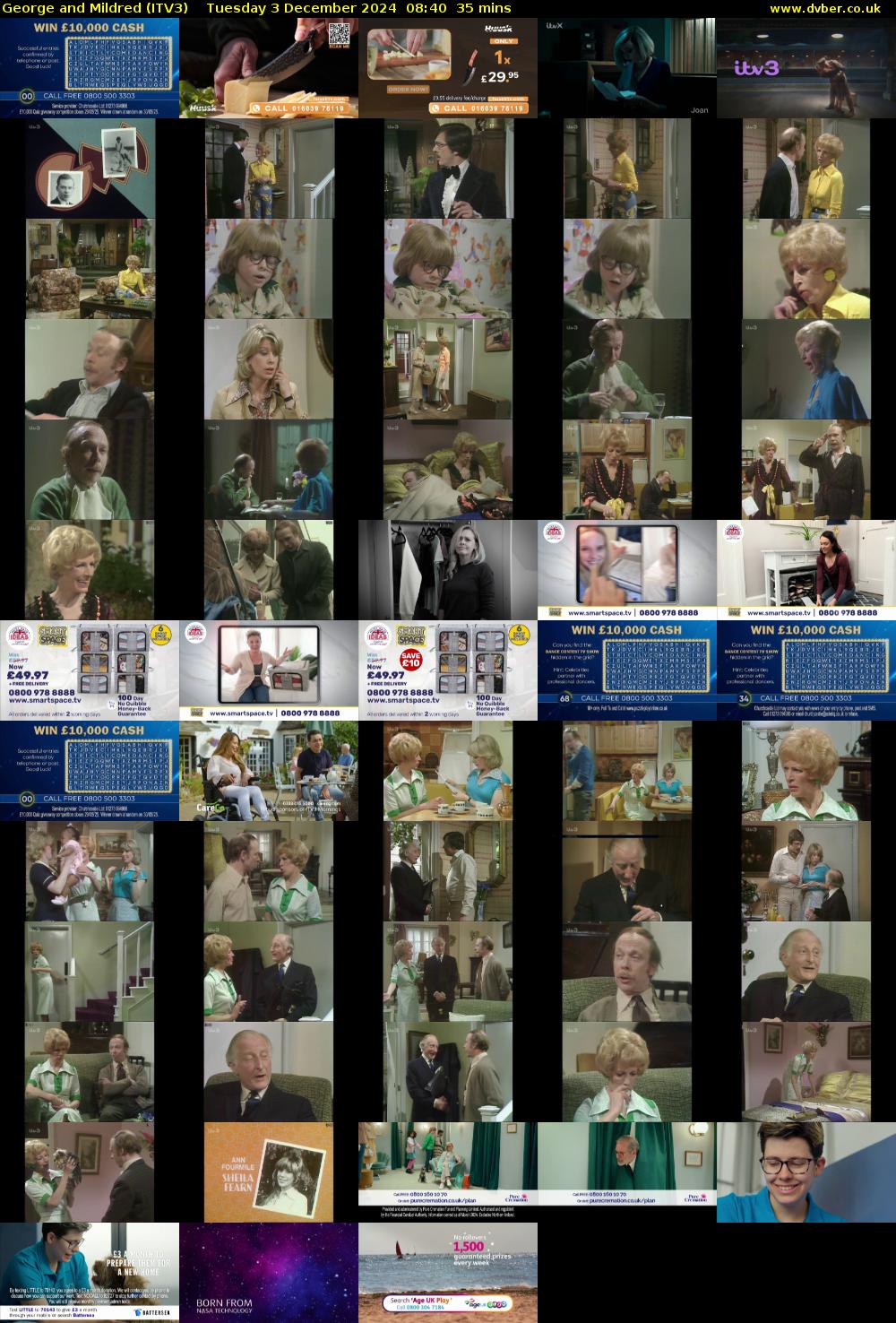 George and Mildred (ITV3) Tuesday 3 December 2024 08:40 - 09:15