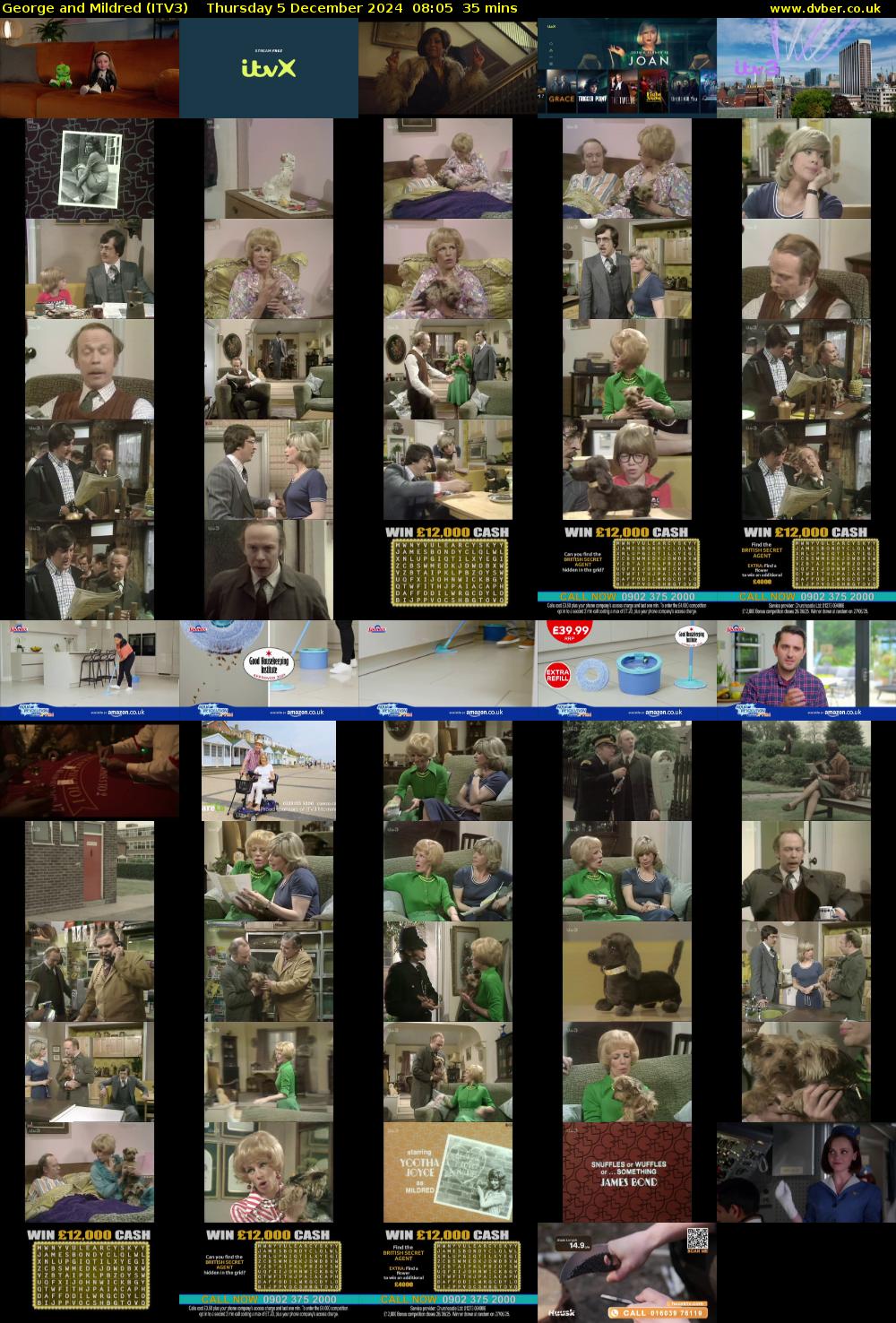 George and Mildred (ITV3) Thursday 5 December 2024 08:05 - 08:40