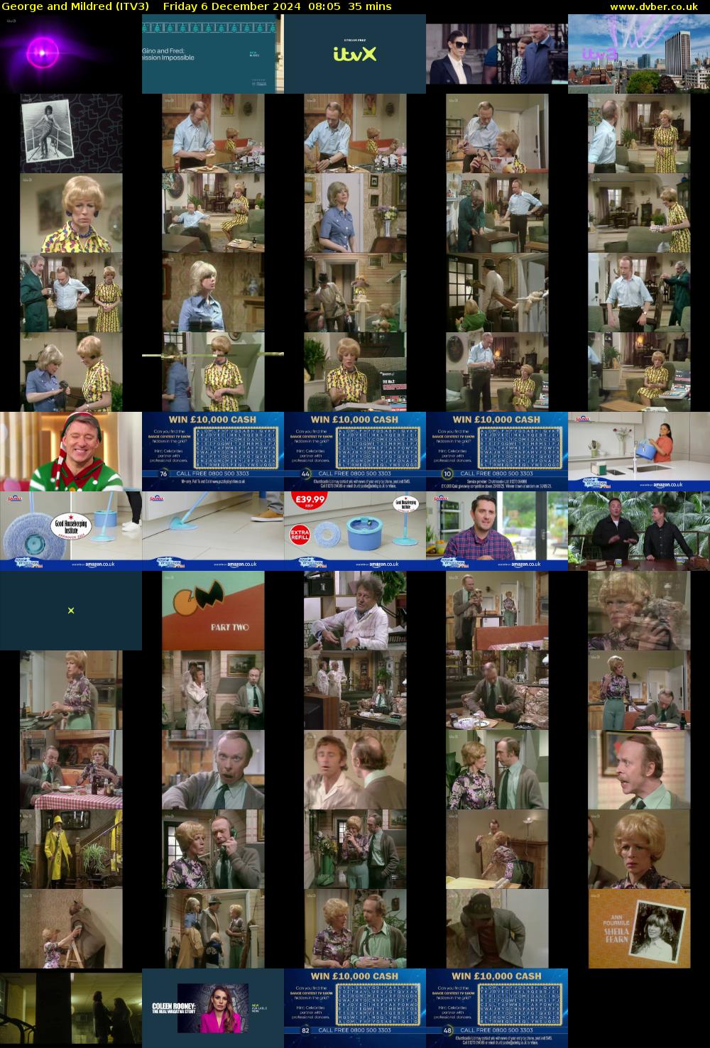 George and Mildred (ITV3) Friday 6 December 2024 08:05 - 08:40