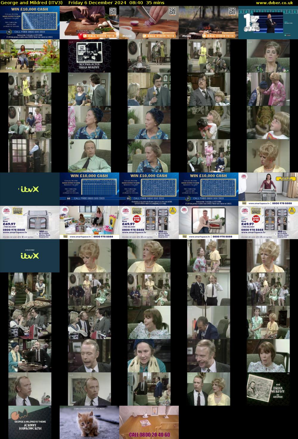 George and Mildred (ITV3) Friday 6 December 2024 08:40 - 09:15