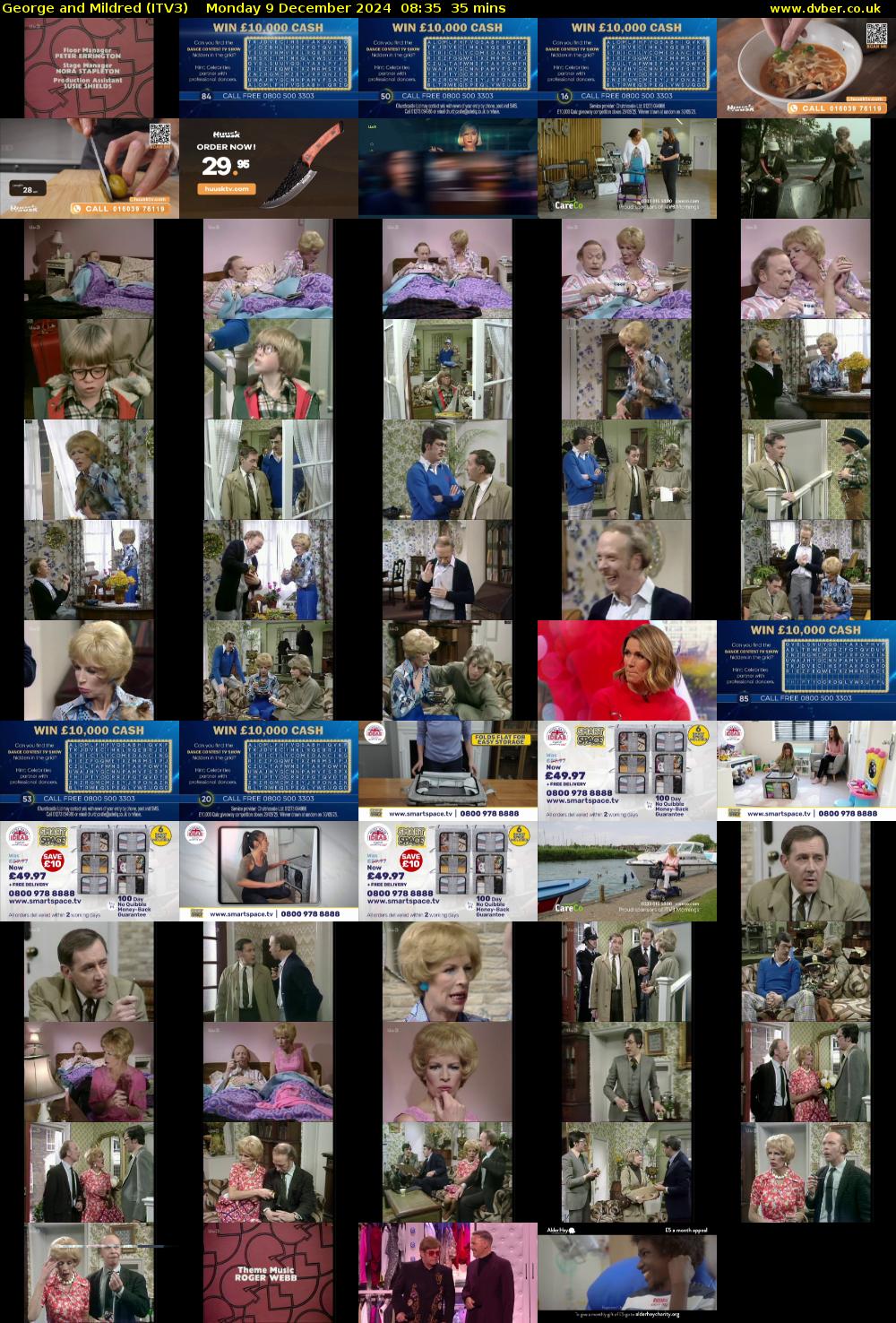 George and Mildred (ITV3) Monday 9 December 2024 08:35 - 09:10