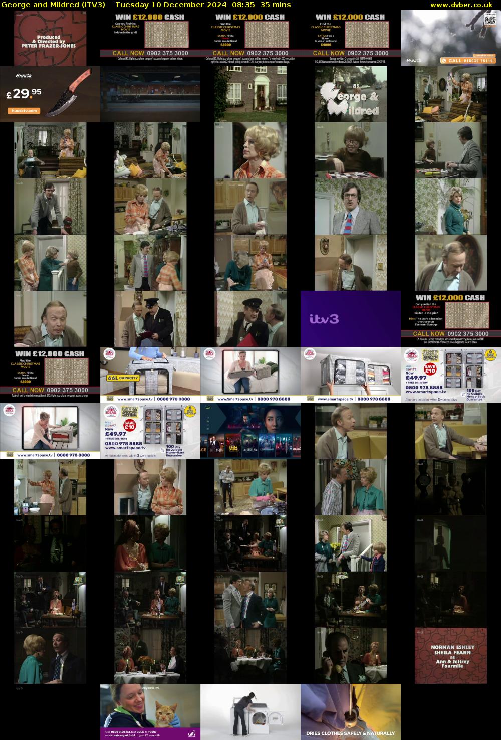 George and Mildred (ITV3) Tuesday 10 December 2024 08:35 - 09:10