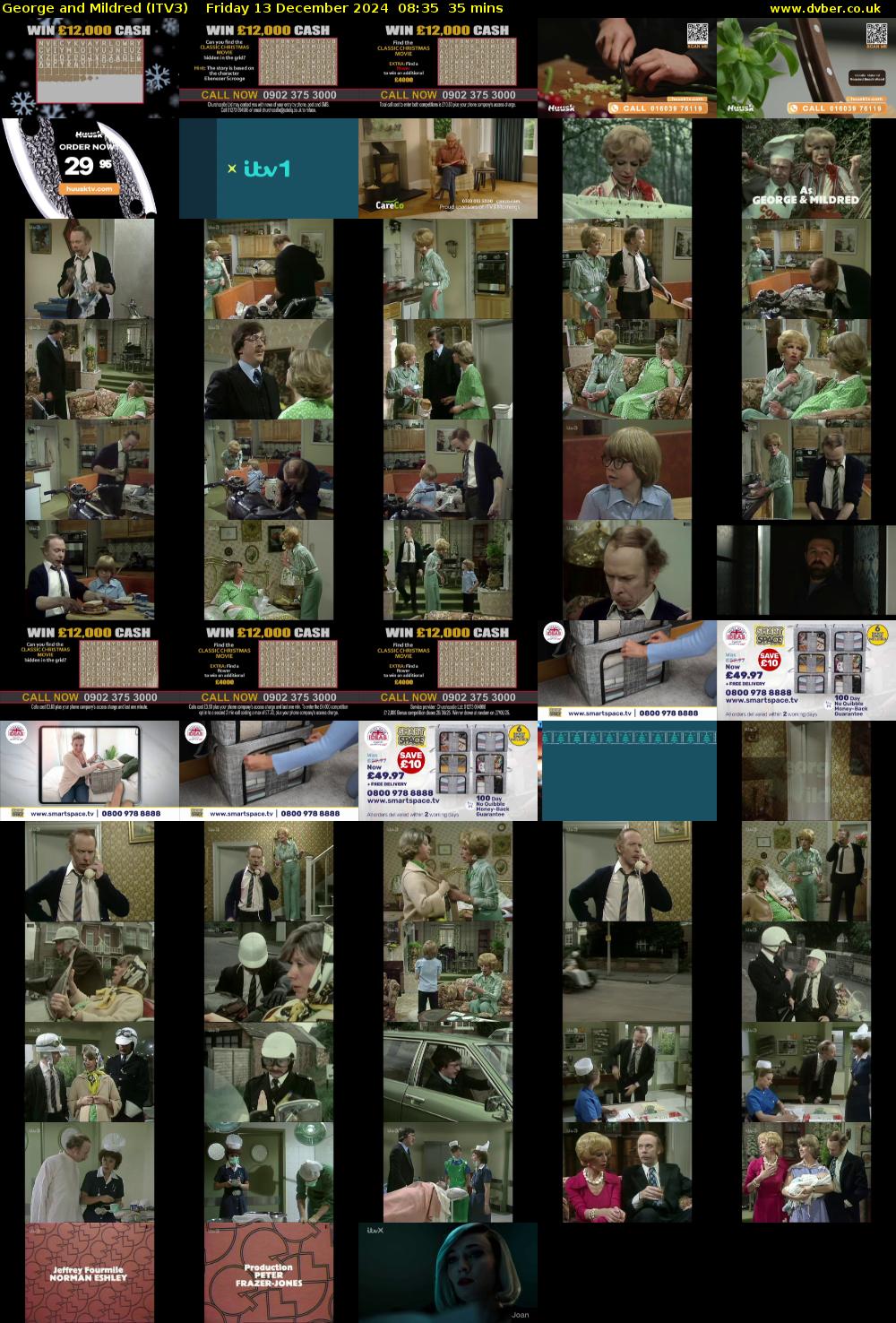 George and Mildred (ITV3) Friday 13 December 2024 08:35 - 09:10