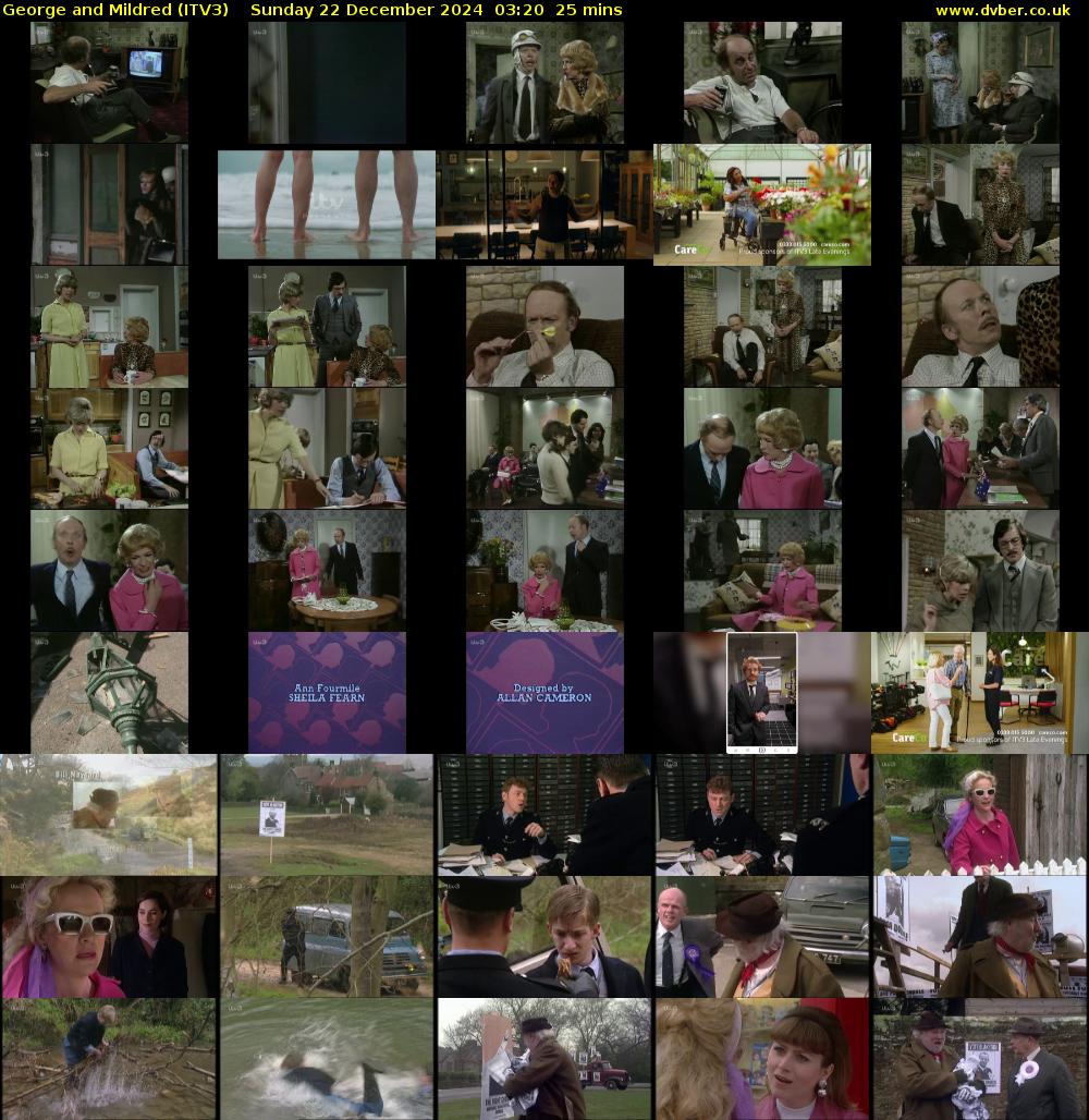 George and Mildred (ITV3) Sunday 22 December 2024 03:20 - 03:45