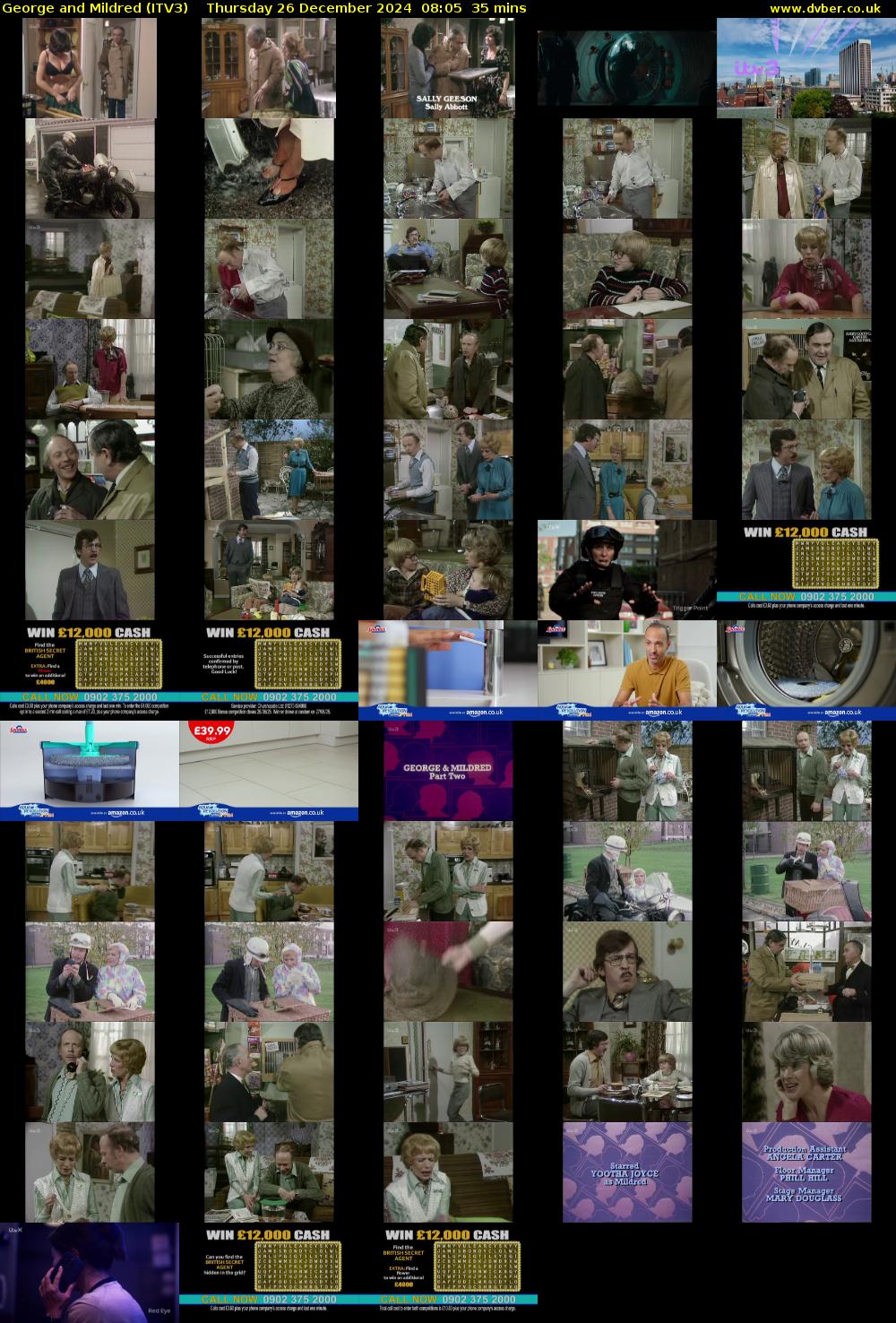 George and Mildred (ITV3) Thursday 26 December 2024 08:05 - 08:40