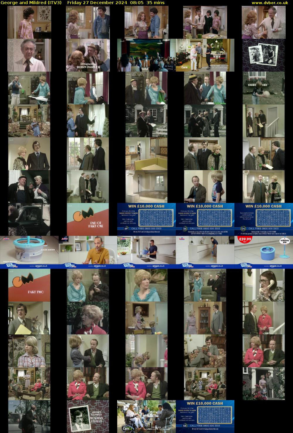 George and Mildred (ITV3) Friday 27 December 2024 08:05 - 08:40