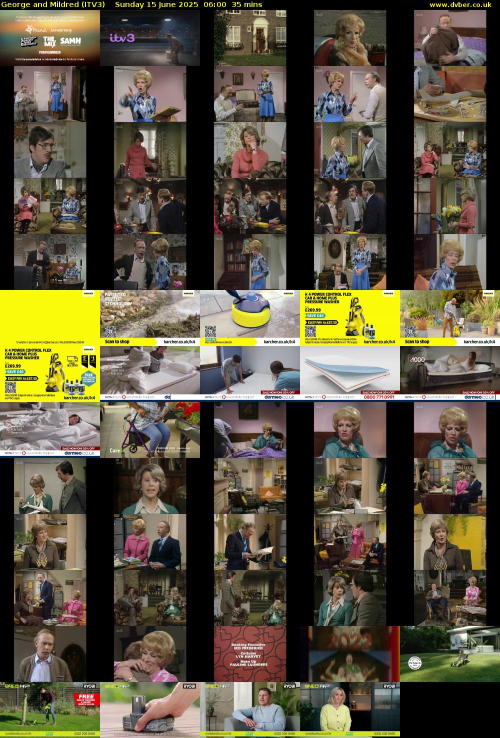 George and Mildred (ITV3) Sunday 15 June 2025 06:00 - 06:35