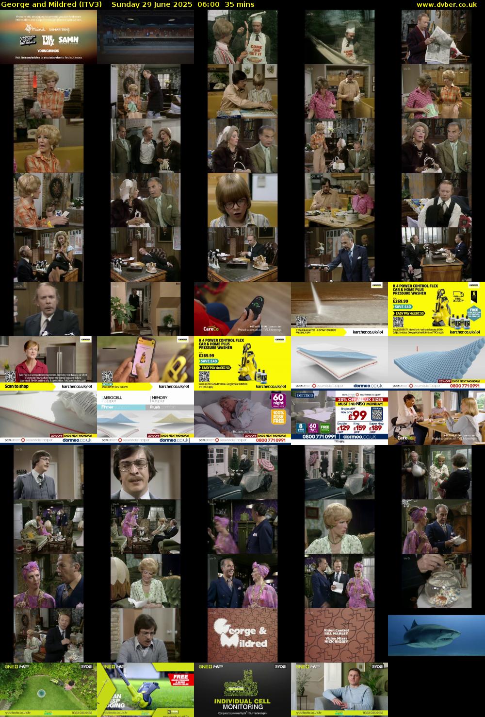 George and Mildred (ITV3) Sunday 29 June 2025 06:00 - 06:35