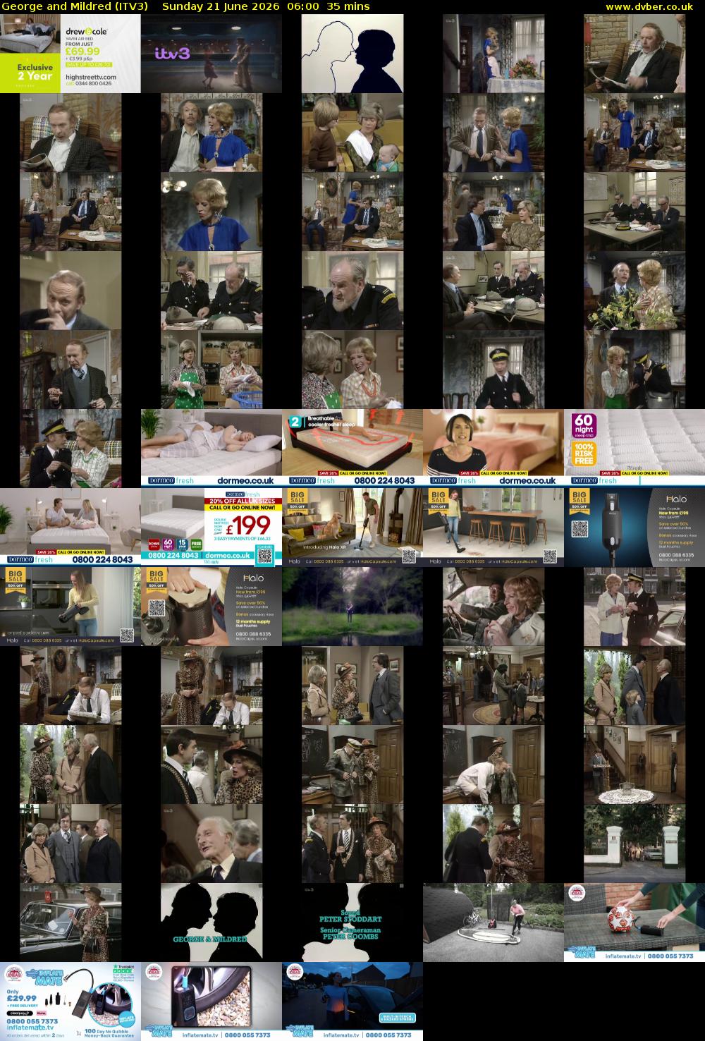George and Mildred (ITV3) Sunday 21 June 2026 06:00 - 06:35