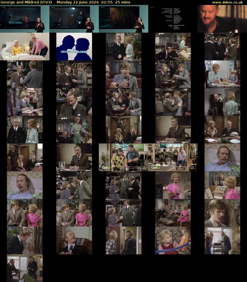 George and Mildred (ITV3) Monday 22 June 2026 01:55 - 02:20