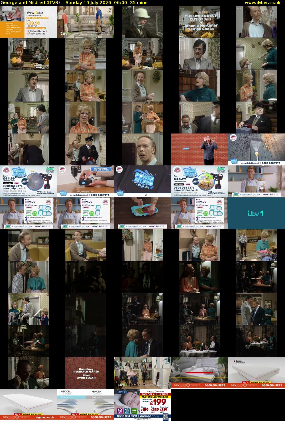 George and Mildred (ITV3) Sunday 19 July 2026 06:00 - 06:35