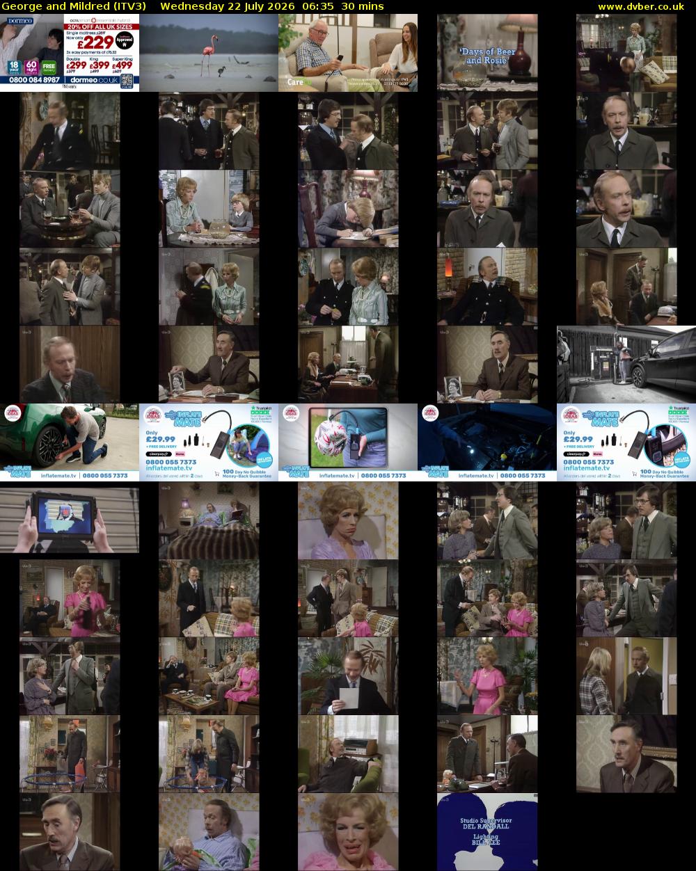 George and Mildred (ITV3) Wednesday 22 July 2026 06:35 - 07:05