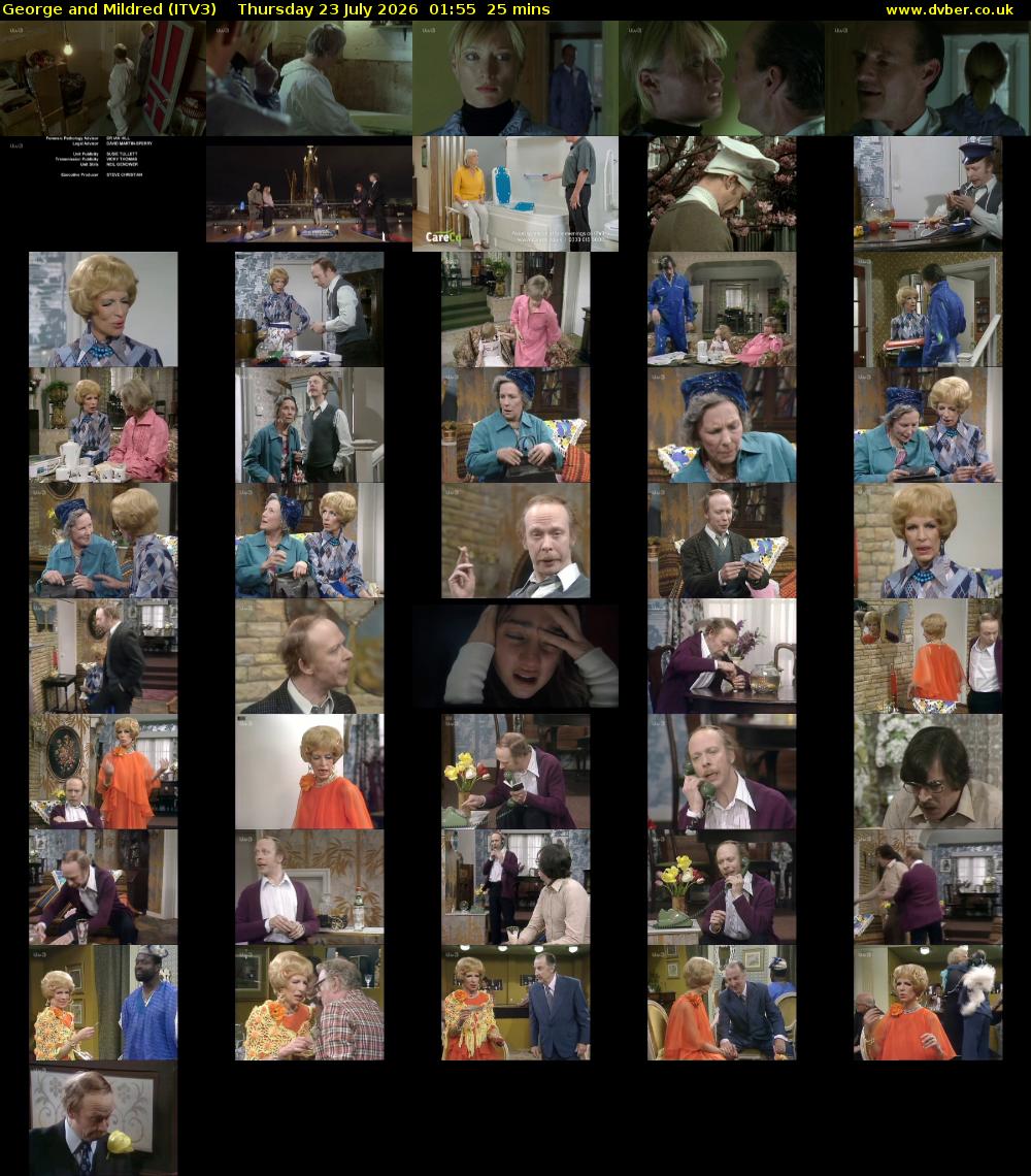 George and Mildred (ITV3) Thursday 23 July 2026 01:55 - 02:20
