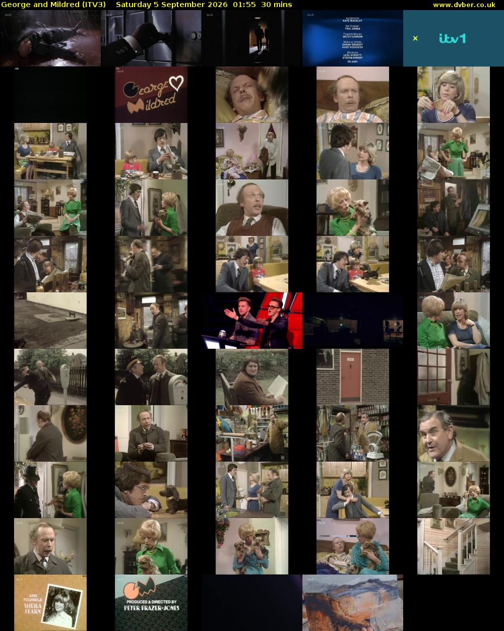 George and Mildred (ITV3) Saturday 5 September 2026 01:55 - 02:25