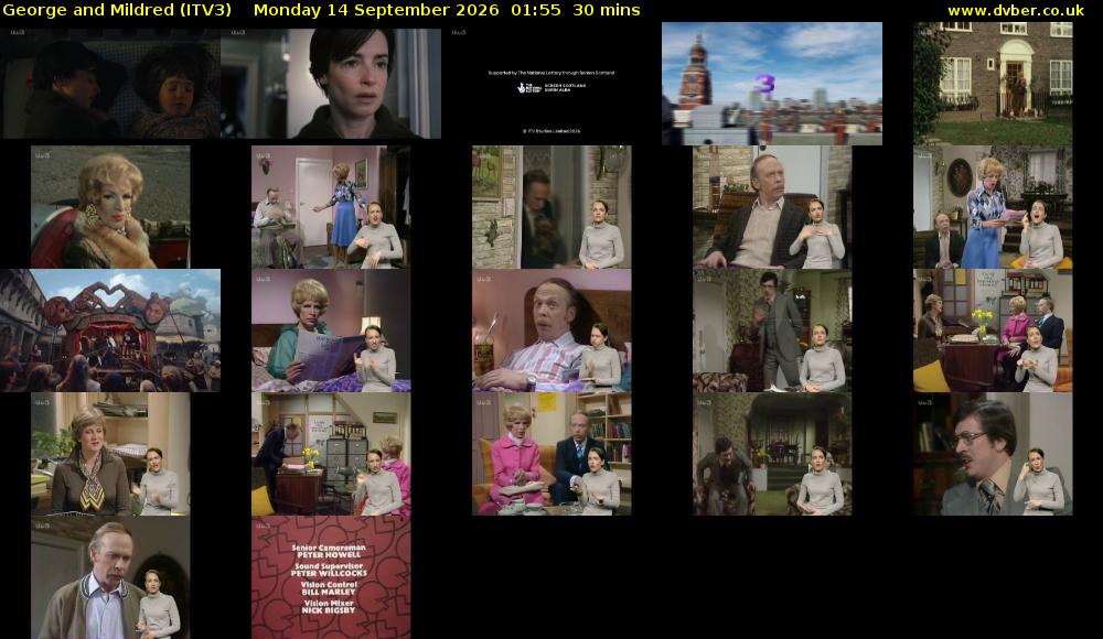 George and Mildred (ITV3) Monday 14 September 2026 01:55 - 02:25