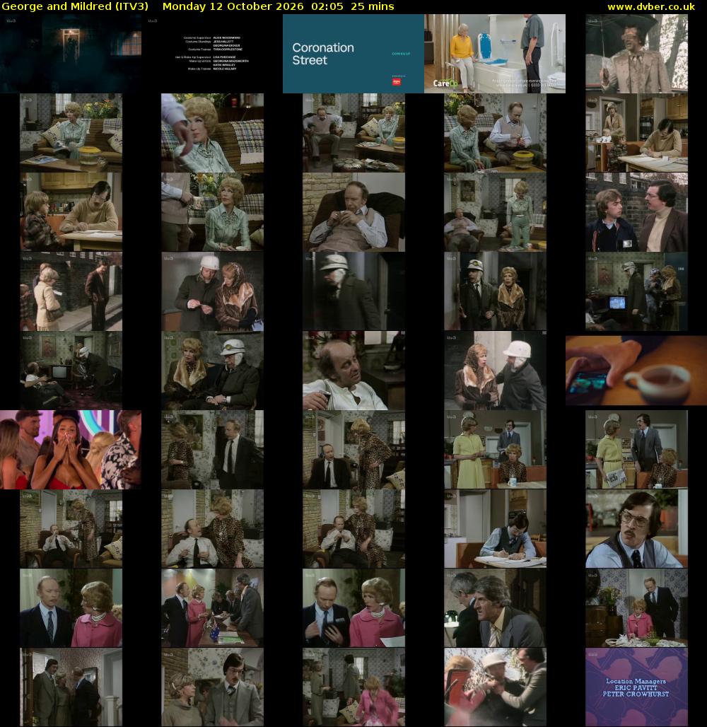 George and Mildred (ITV3) Monday 12 October 2026 02:05 - 02:30