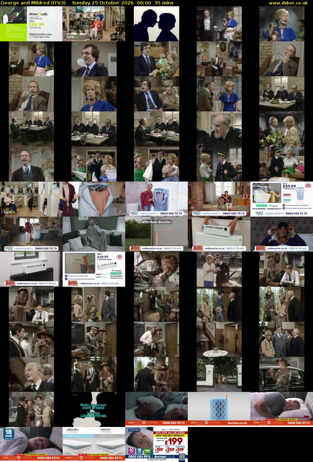George and Mildred (ITV3) Sunday 25 October 2026 06:00 - 06:35