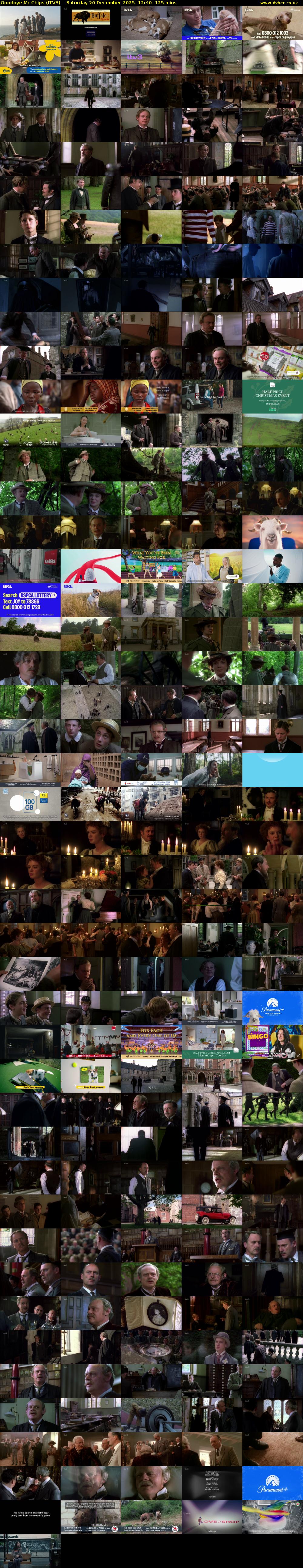 Goodbye Mr Chips (ITV3) Saturday 20 December 2025 12:40 - 14:45