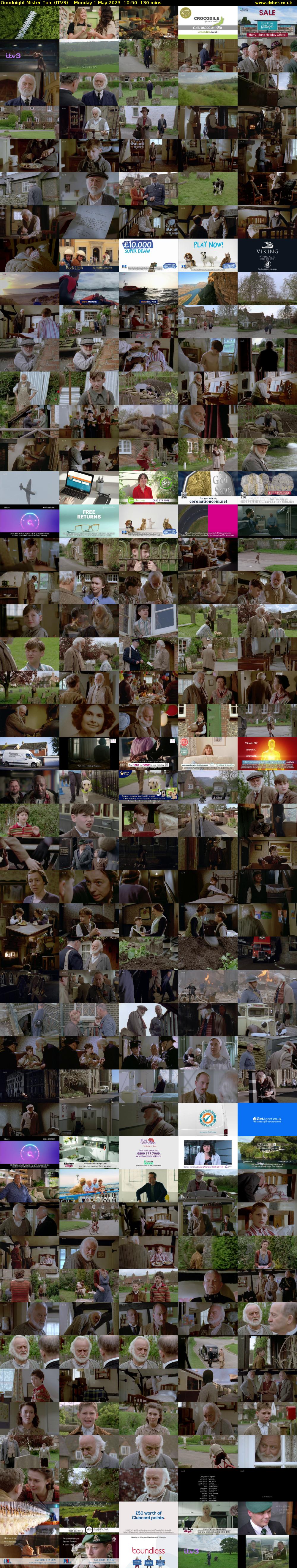 Goodnight Mister Tom (ITV3) Monday 1 May 2023 10:50 - 13:00