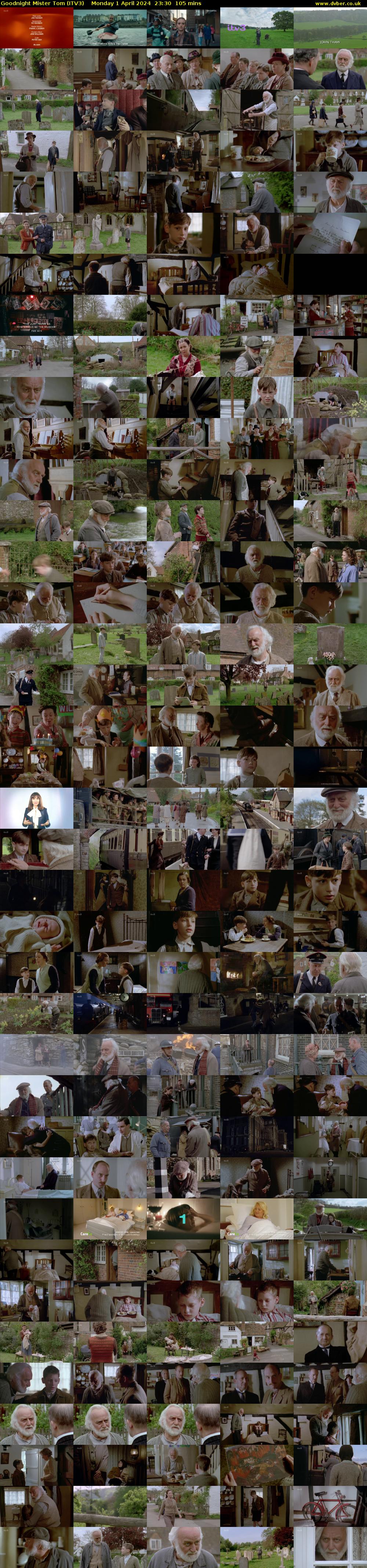 Goodnight Mister Tom (ITV3) Monday 1 April 2024 23:30 - 01:15