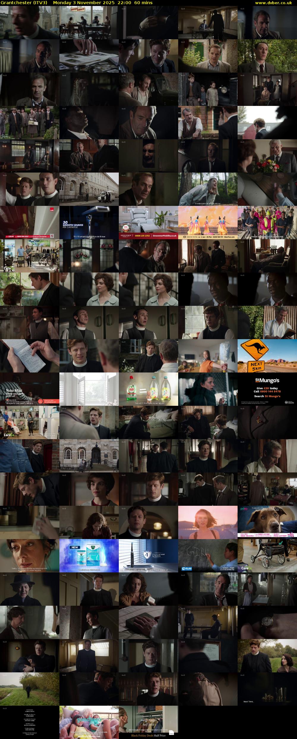 Grantchester (ITV3) Monday 3 November 2025 22:00 - 23:00
