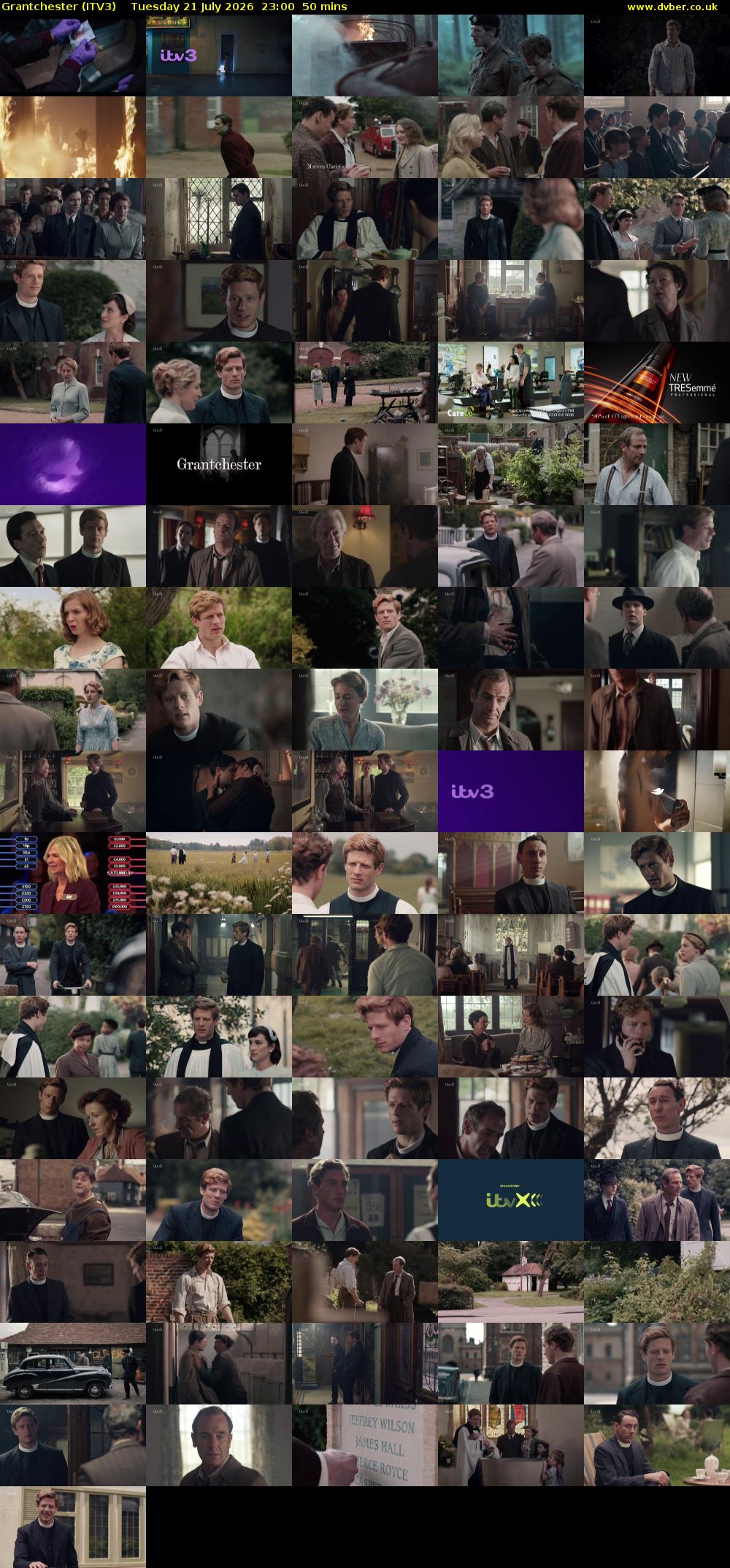 Grantchester (ITV3) Tuesday 21 July 2026 23:00 - 23:50