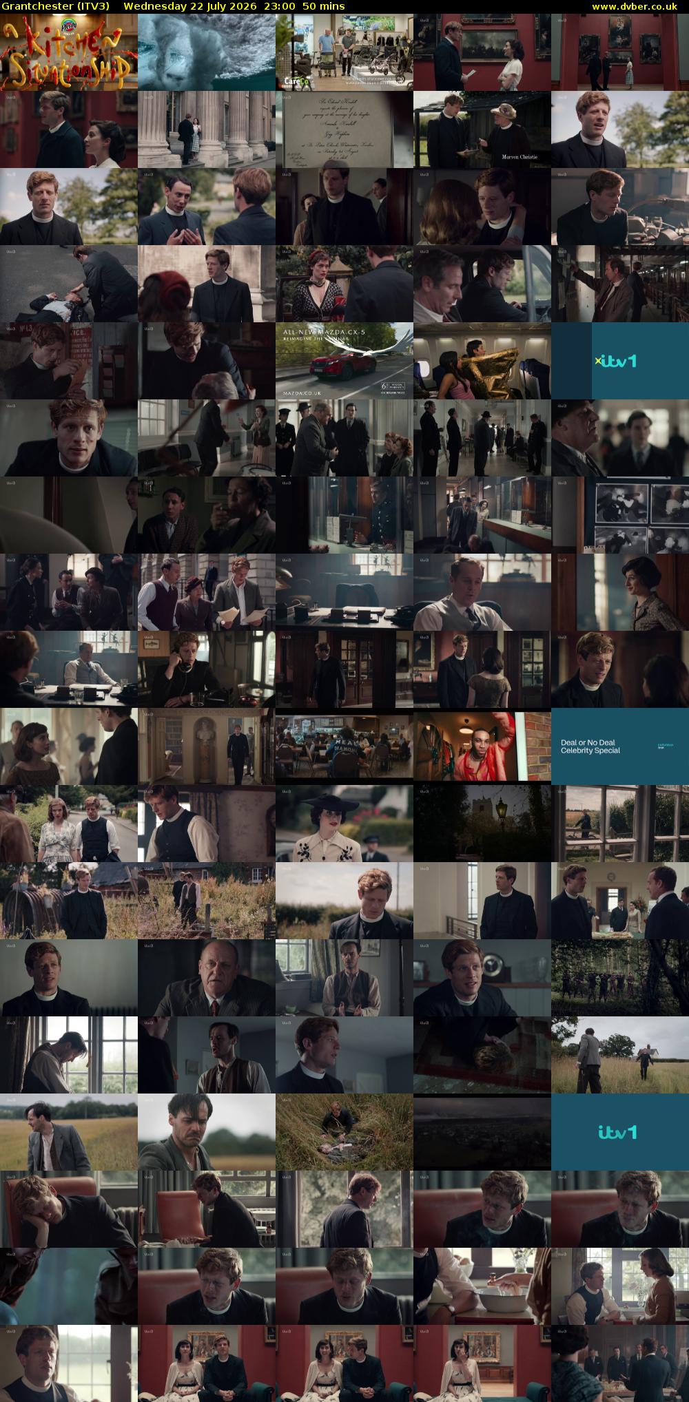 Grantchester (ITV3) Wednesday 22 July 2026 23:00 - 23:50