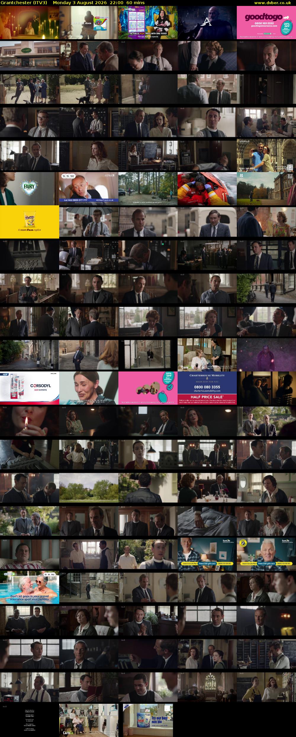 Grantchester (ITV3) Monday 3 August 2026 22:00 - 23:00