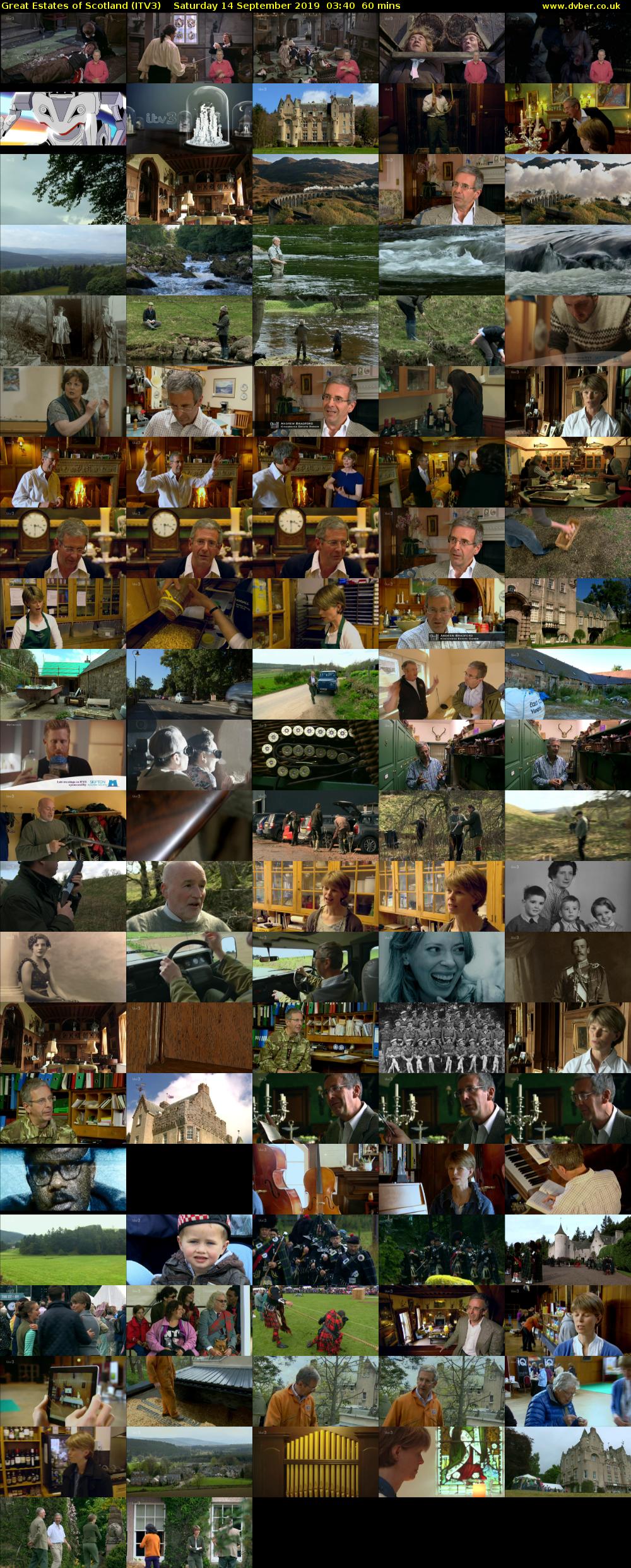 Great Estates of Scotland (ITV3) Saturday 14 September 2019 03:40 - 04:40