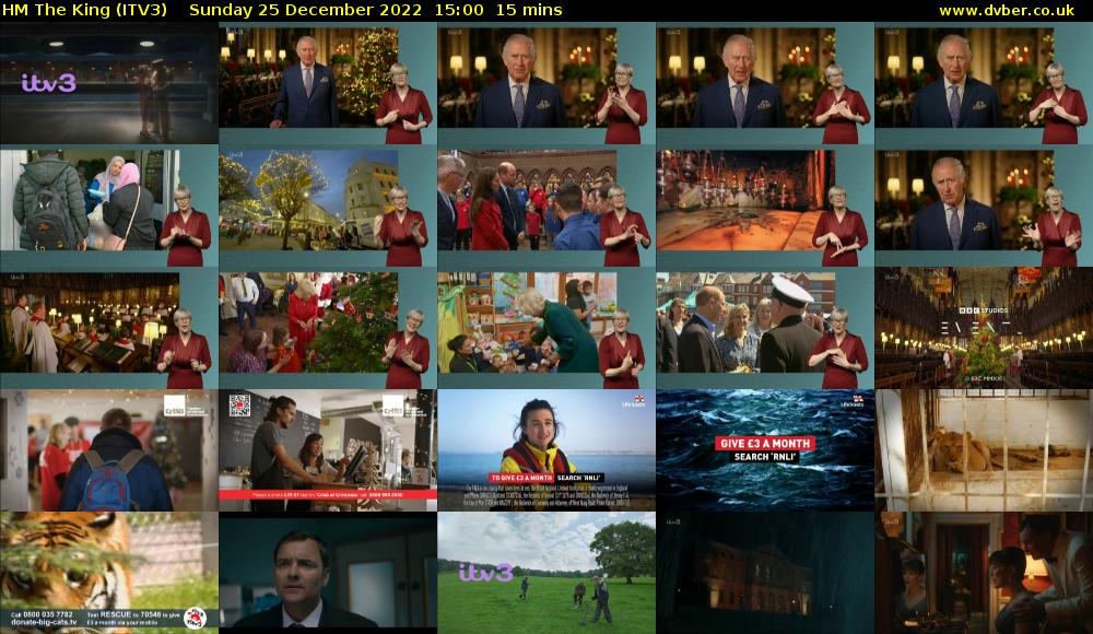 HM The King (ITV3) Sunday 25 December 2022 15:00 - 15:15