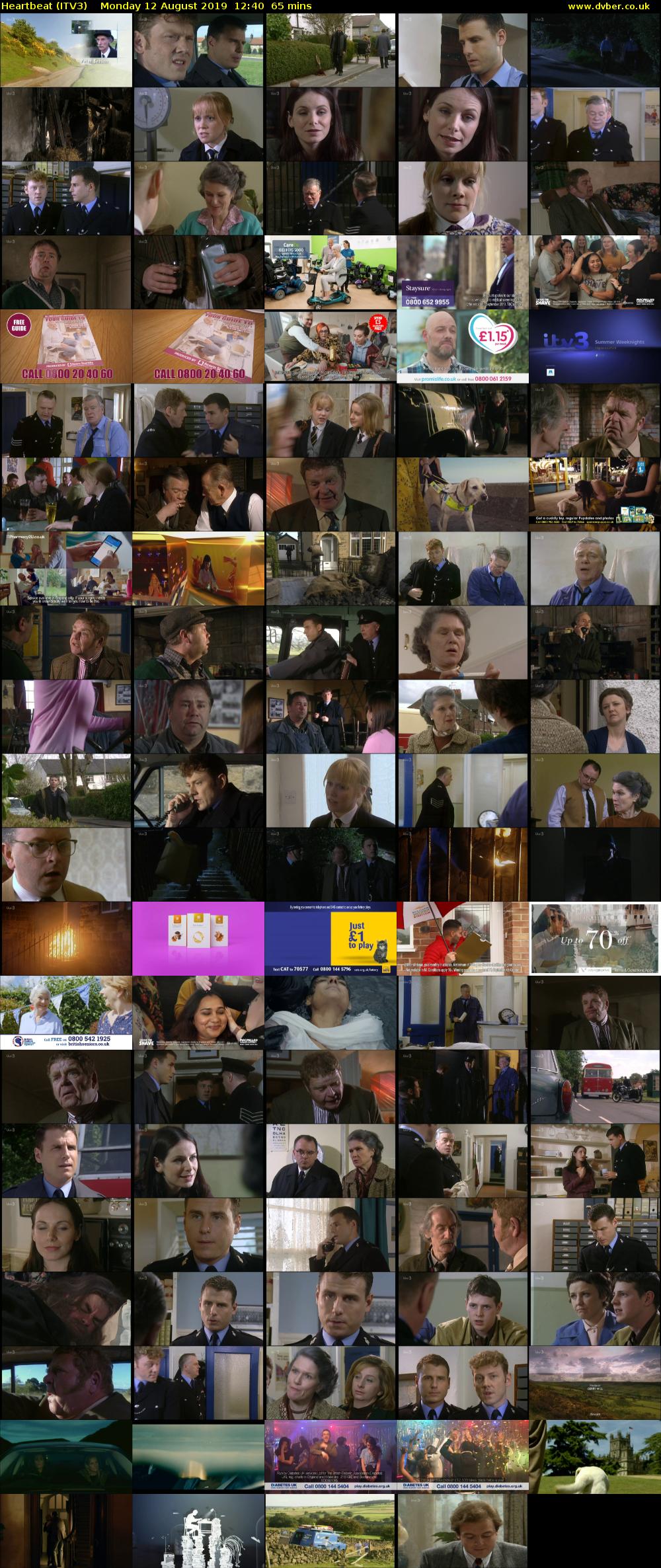 Heartbeat (ITV3) Monday 12 August 2019 12:40 - 13:45