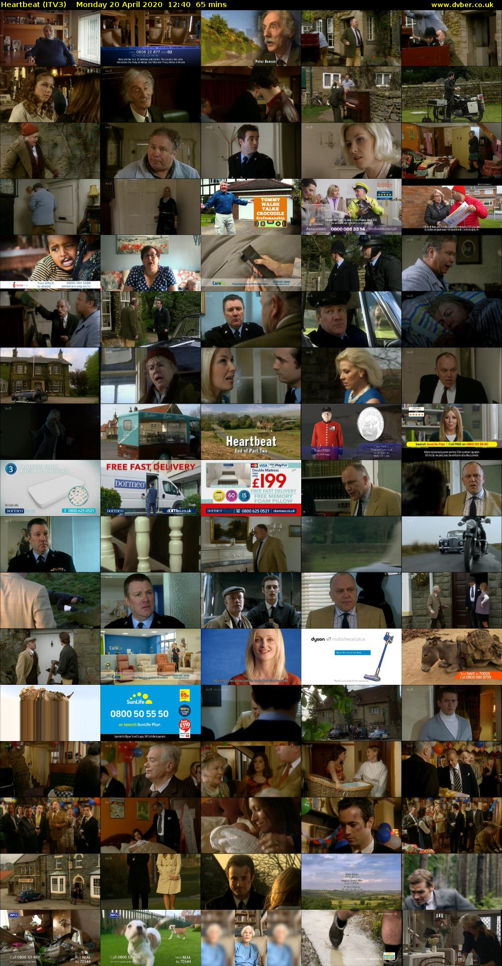 Heartbeat (ITV3) Monday 20 April 2020 12:40 - 13:45