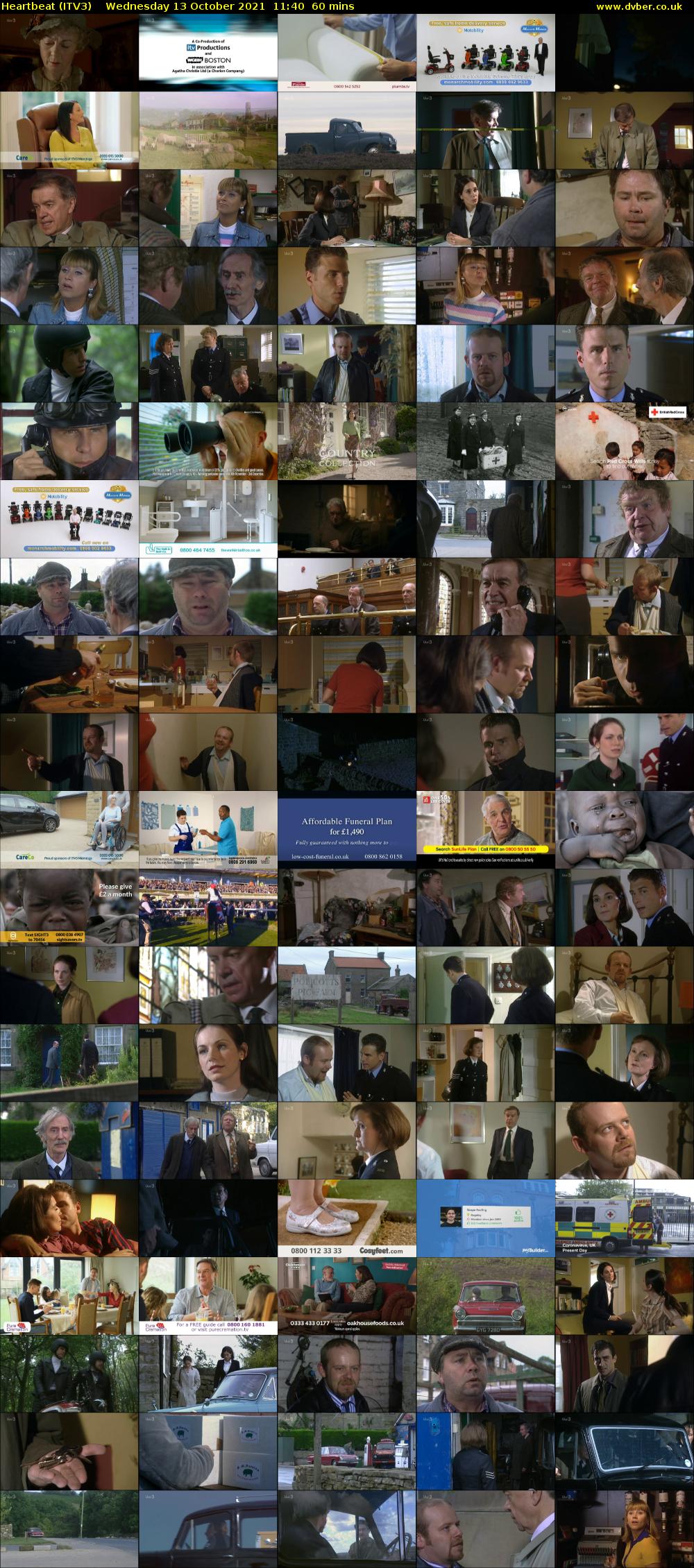 Heartbeat (ITV3) Wednesday 13 October 2021 11:40 - 12:40