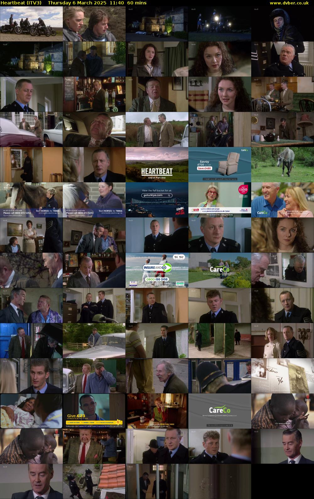 Heartbeat (ITV3) Thursday 6 March 2025 11:40 - 12:40