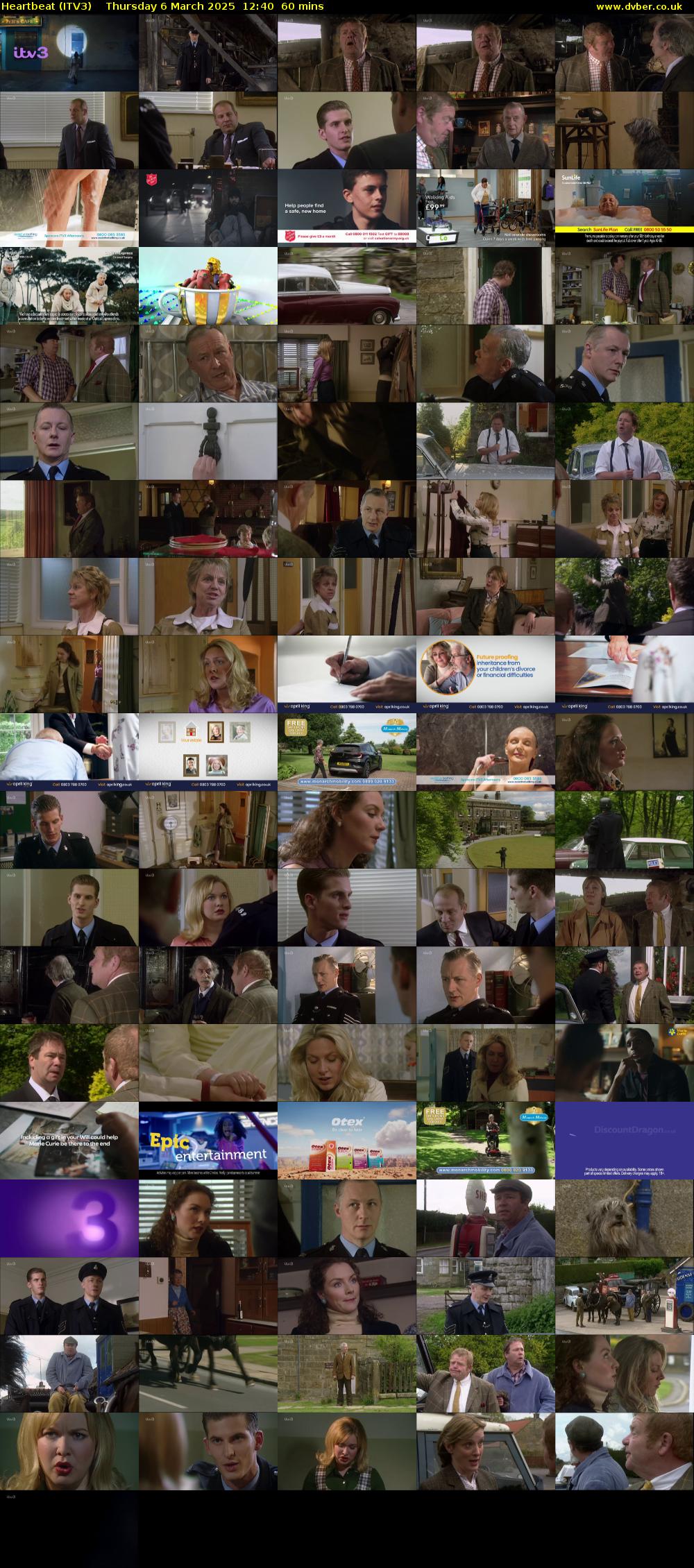 Heartbeat (ITV3) Thursday 6 March 2025 12:40 - 13:40