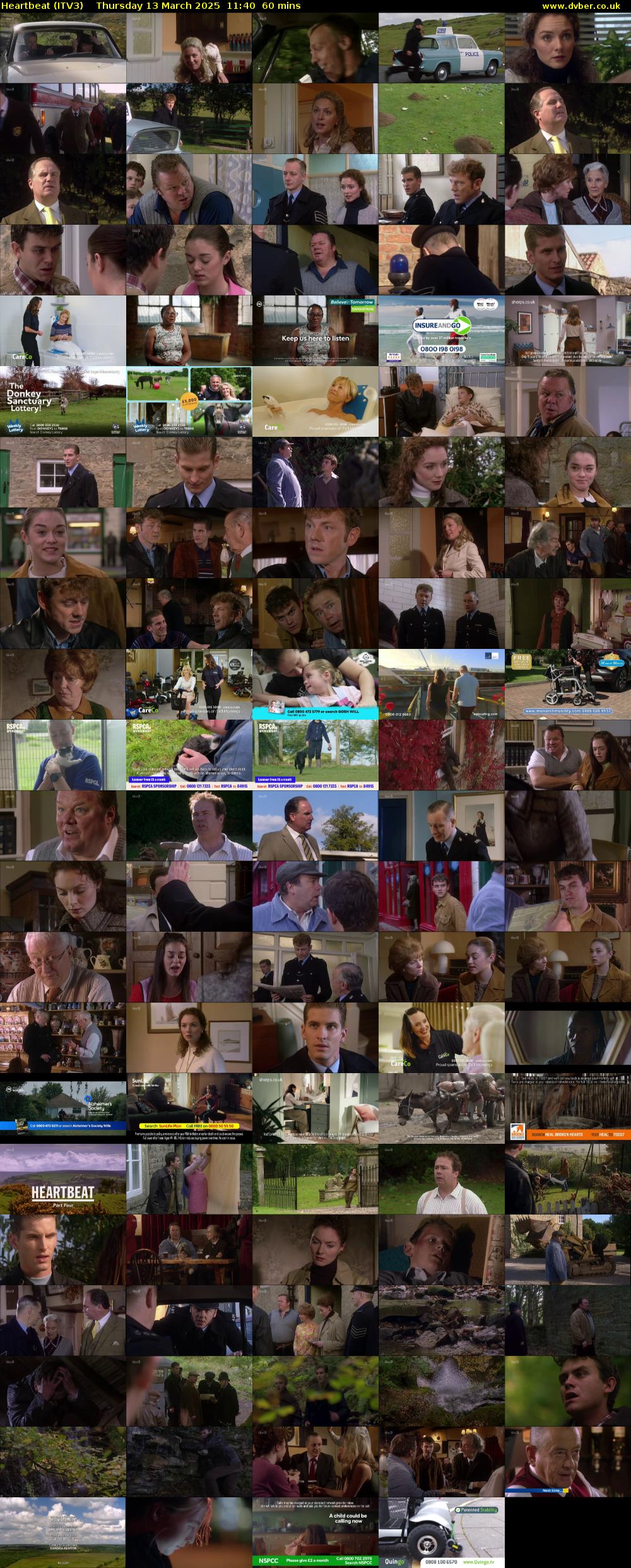 Heartbeat (ITV3) Thursday 13 March 2025 11:40 - 12:40