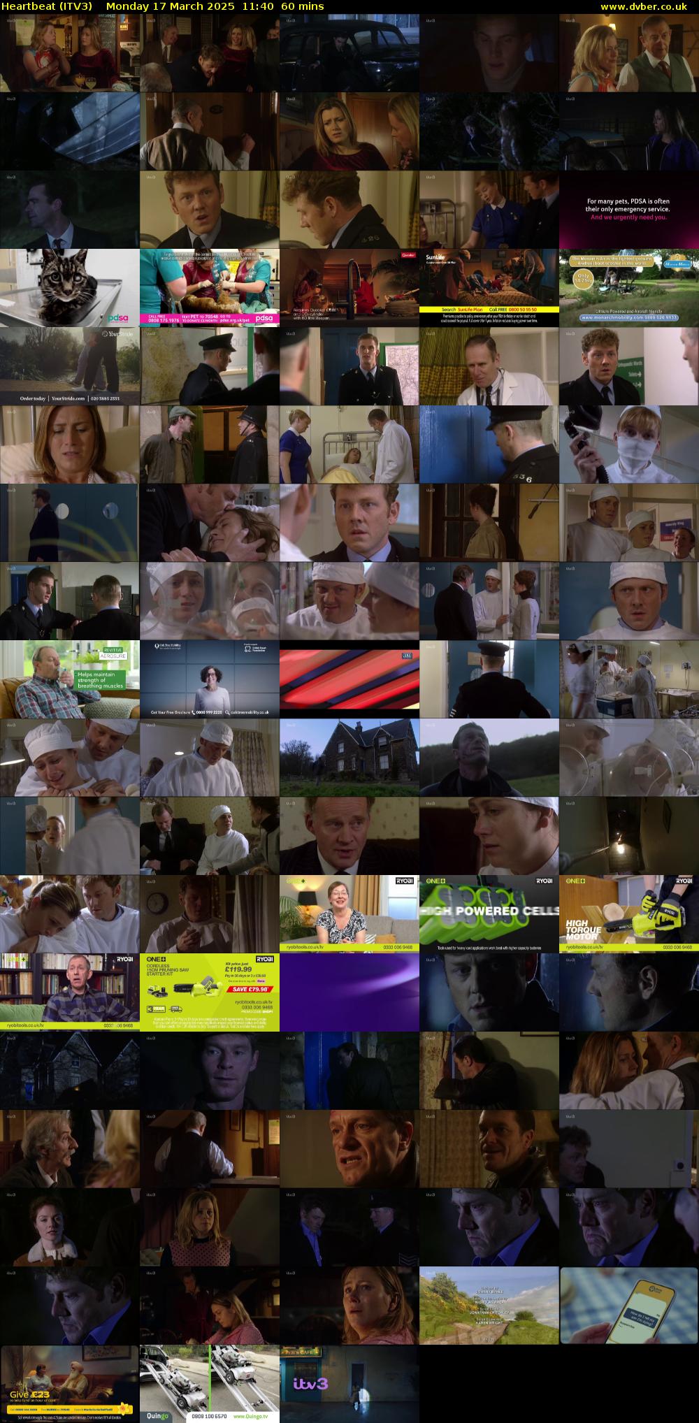 Heartbeat (ITV3) Monday 17 March 2025 11:40 - 12:40