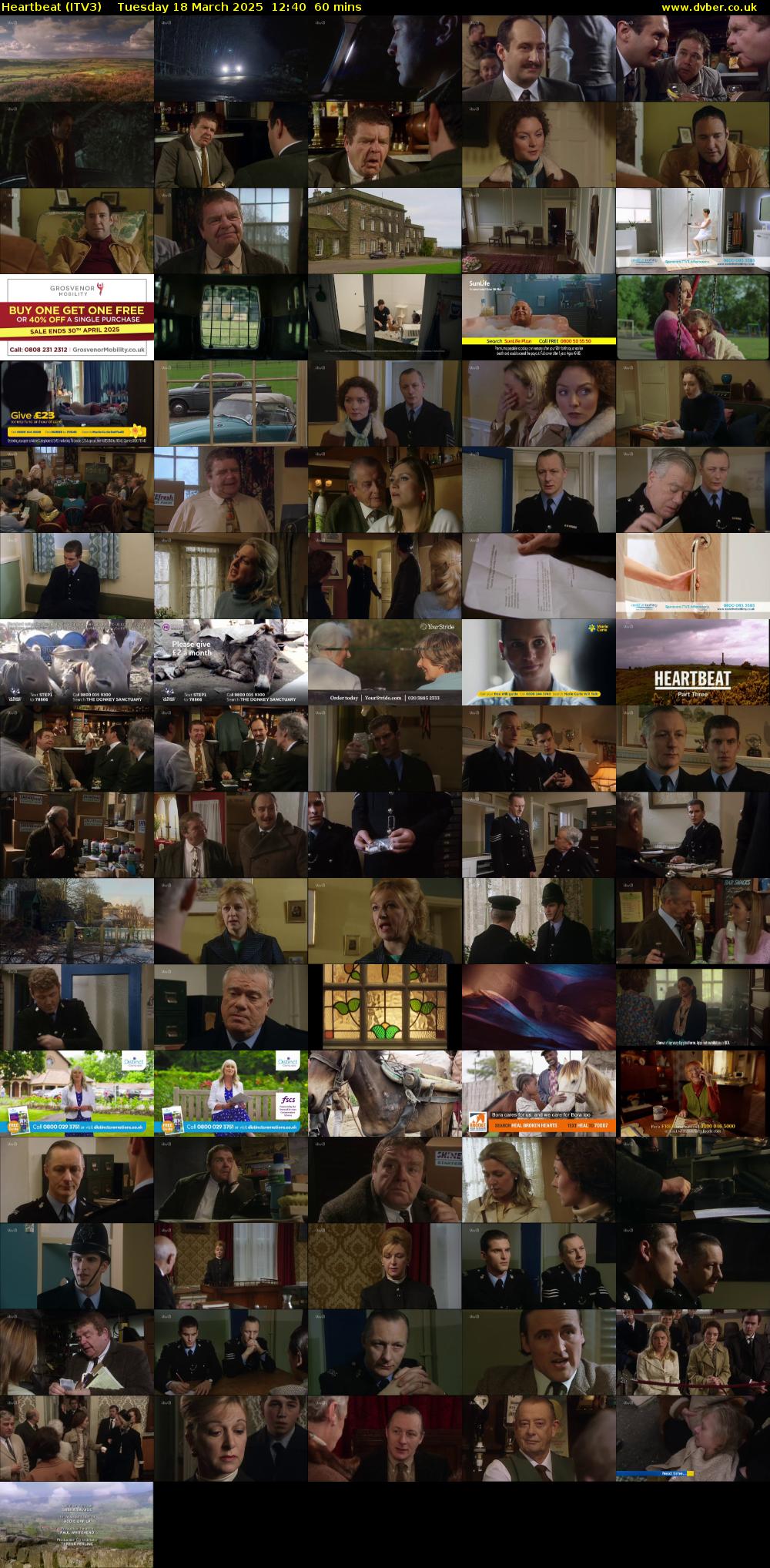 Heartbeat (ITV3) Tuesday 18 March 2025 12:40 - 13:40