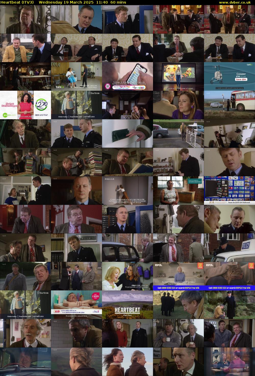 Heartbeat (ITV3) Wednesday 19 March 2025 11:40 - 12:40